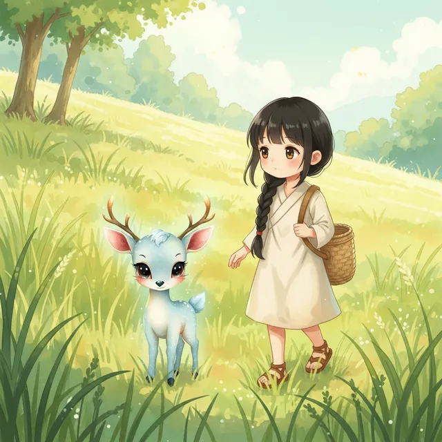 Soft Anime-style AI comic panel sample generated with Tervix